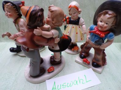 Cortendorf Western Germany "Fliegenpilz" Kinder Figur Cowboy Wanderbub Liebespaar