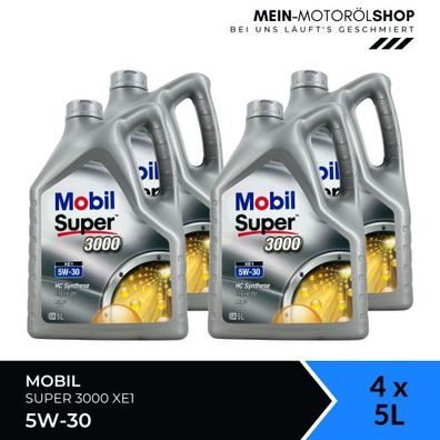 Mobil Super 3000 XE1 5W-30 4x5 Liter