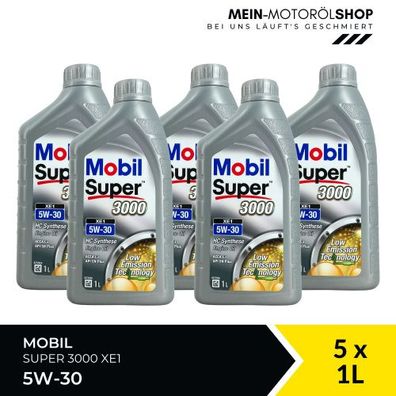 Mobil Super 3000 XE1 5W-30 5x1 Liter