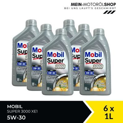 Mobil Super 3000 XE1 5W-30 6x1 Liter