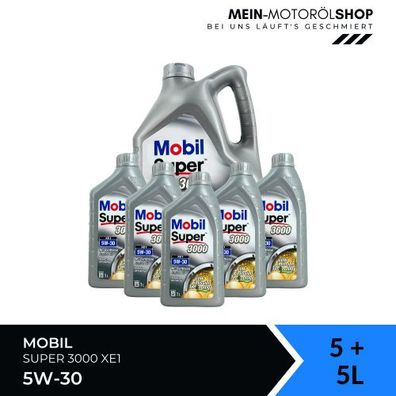 Mobil Super 3000 XE1 5W-30 5 + 5 Liter