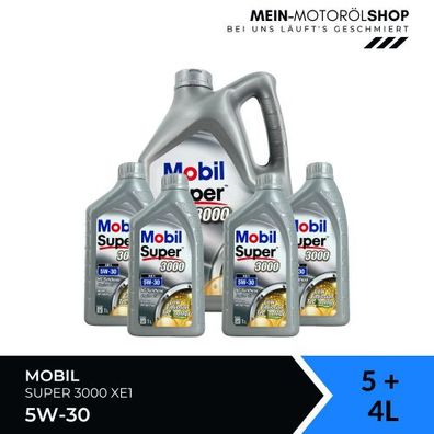 Mobil Super 3000 XE1 5W-30 5 + 4 Liter