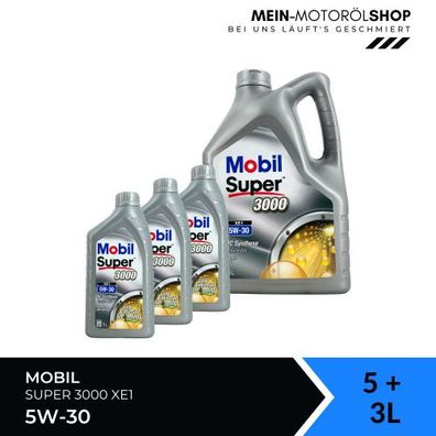 Mobil Super 3000 XE1 5W-30 5 + 3 Liter