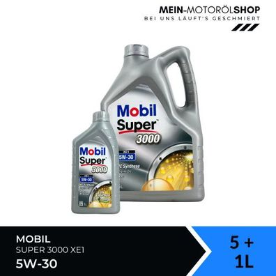 Mobil Super 3000 XE1 5W-30 5 + 1 Liter