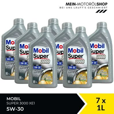Mobil Super 3000 XE1 5W-30 7x1 Liter