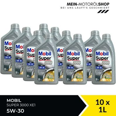 Mobil Super 3000 XE1 5W-30 10x1 Liter