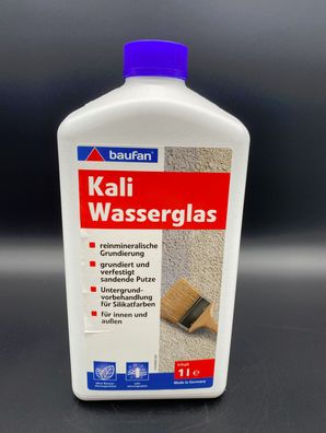 1l Baufan Kali Wasserglas Grundierung Untergrundvorbehandlung Versiegelung Putz