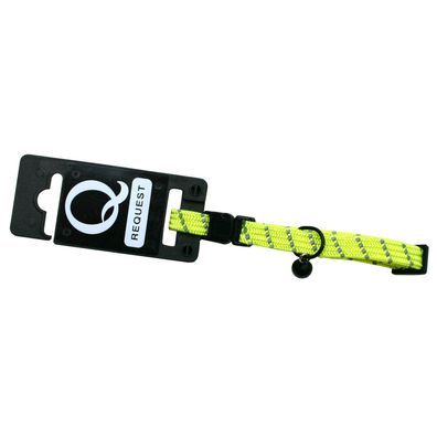 TYROL Katzenhalsband mit Sicherheitsverschluss, reflektierend - Neongelb