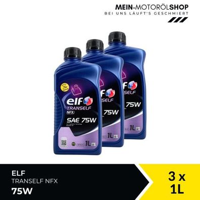 Elf Tranself NFX 75W 3x1 Liter