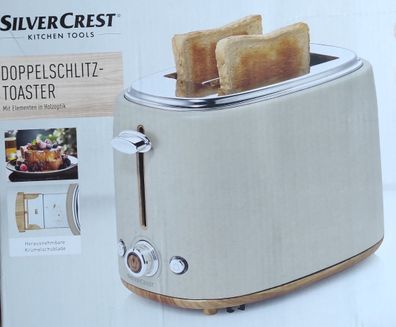 Silvercrest Doppelschlitz-Toaster Holzdesign "STH 900 B2"