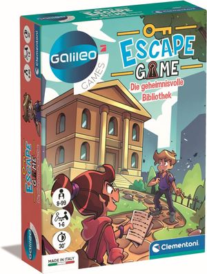 Clementoni 59370 - Escape Game - Die geheimnisvolle Bibliothek