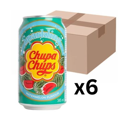 6er-Pack Chupa Chups Sparkling Wassermelone 345ml