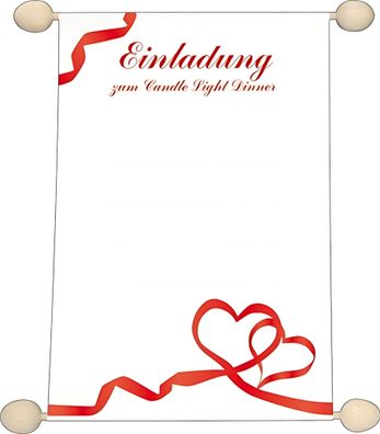 RNK Gutscheine Candle Light Dinner DIN A5 Idee & Stil