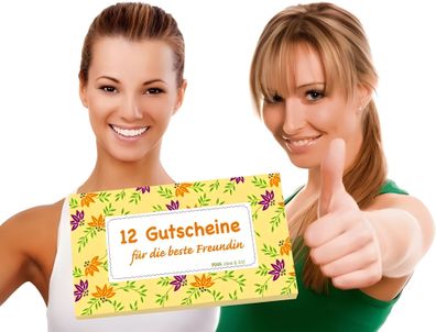 RNK Gutscheinhefte für beste Freundin Idee & Stil 150x80mm