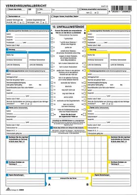 RNK Verkehrsunfallbericht Europäisch A4 SD 2Bl