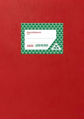 RNK Geschäftsbuch DIN A4 kariert 60 Seiten rot