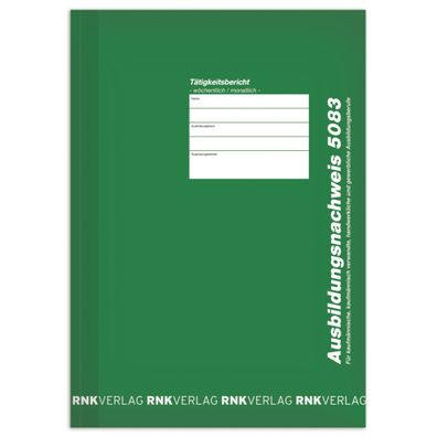 RNK Berichtsheft A4 28Bl für wöchentliche Eintragung
