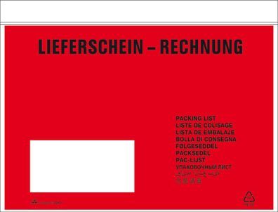 RNK Begleitpapiertasche C5 sk Lieferschein-rechnung