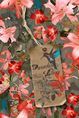 RNK Notizbuch Tropical Paradise liniert 64 Seiten 8x13cm