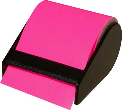 RNK Haftnotiz Rolle 60mm x 10m neonpink nachfüllbar im Abroller