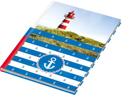 RNK Kladde Maritim kariert A5 96Bl