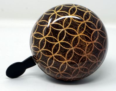 Ding Dong Fahrradklingel Onament Verzierung im klassischem Retro Look ca. Ø 80 mm