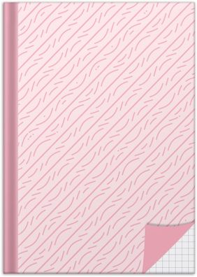 RNK Kladde Rosé kariert A5 96Bl