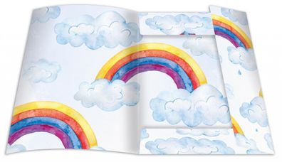 RNK Sammelmappe Over the Rainbow DIN A4 Gummizug 240x330mm