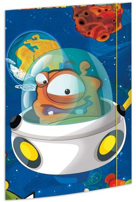 RNK Zeichenmappe Space Aliens DIN A3 Gummizug 310x440mm