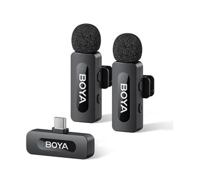 Boya drahtloses 2.4GHz Mini Mikrofon-System mit Geräuschunterdrückung