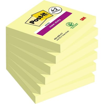 3M Post-it Haftnotiz gelb 76 x 76 mm 6 Blöcke