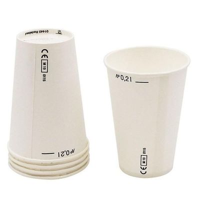Trinkbecher aus Papier 200 ml weiß 100 Stück
