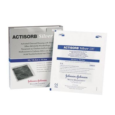 Actisorb Silver 220 9,5 x 6,5 cm 10 Stück