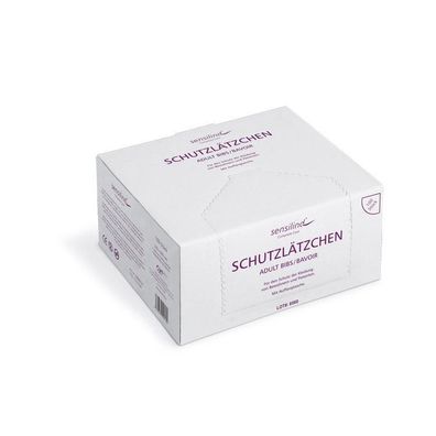 sensilind® Schutzlätzchen mit Auffangtasche 500 Stück