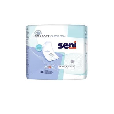 Seni Soft Super Dry Bettschutzunterlage 90 x 60 cm 15 Stück