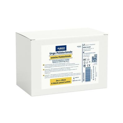 Urgo Polsterbinde 3 m x 10 cm 6 Stück