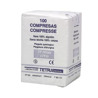 Mullkompresse 7,5 x 7,5 cm unsteril 100 Stück