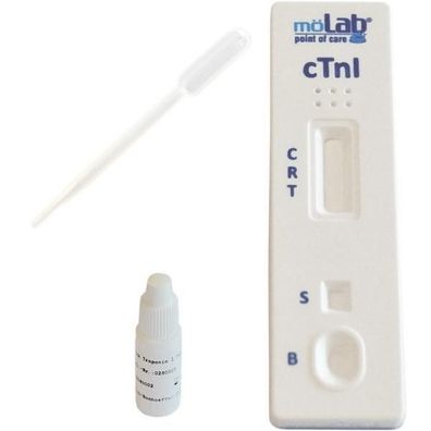 möLab Troponin I semiquantitativer Test Kassette 10 Stück