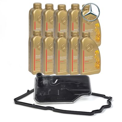 10L Original 236.15 Getriebeöl + Filter für Mercedes 7 Gang 7G Tronic 722.9
