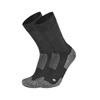Areco DP Trekkingsocken aus Merinowolle anthrazit 39-41, 2er Pack