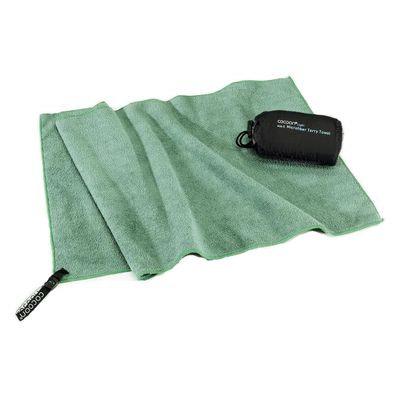 COCOON Terry Towel Microfaser Handtuch leicht L 120x60 cm bamboo green
