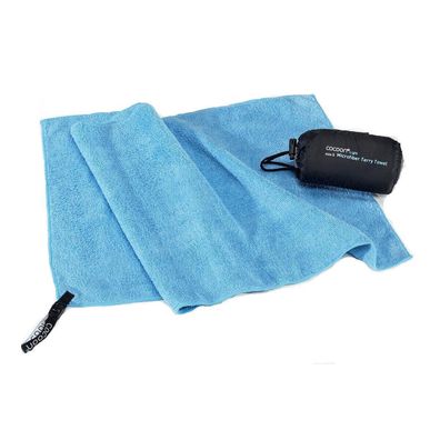 COCOON Terry Towel Microfaser Handtuch leicht light blue M 90x50 cm