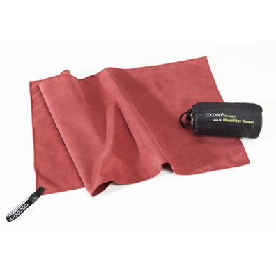 COCOON Reisehandtuch aus Mikrofaser Größe M marsala red M 90x50 cm