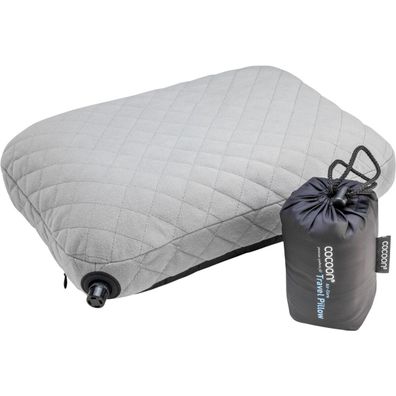 COCOON Air Core Pillow smokegrey/charcoal - aufblasbares Reisekissen