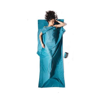COCOON TravelSheet Insect Shield Ägyptische Baumwolle laguna blue