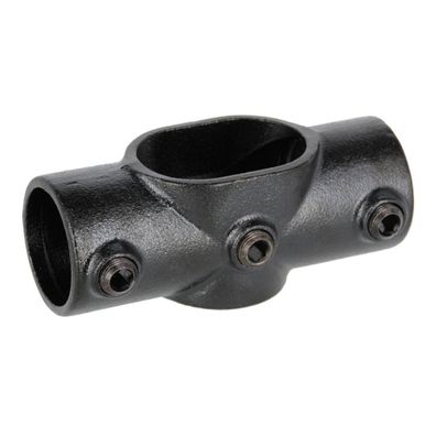Rohrverbinder Kreuzverbinder schwarz 1 1/2" (48,3 mm), verstellbar 0-11? AVERDE