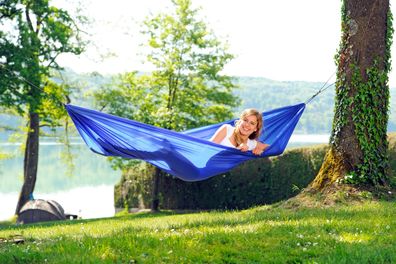 Amazonas TRAVEL SET - ultraleichte All-in-One Hängematte | 275x140cm, Seil+Haken inkl