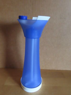 Mehl- Puderzuckersieb Streuer blau Kurbel Mechanik Kunststoff Tupperware