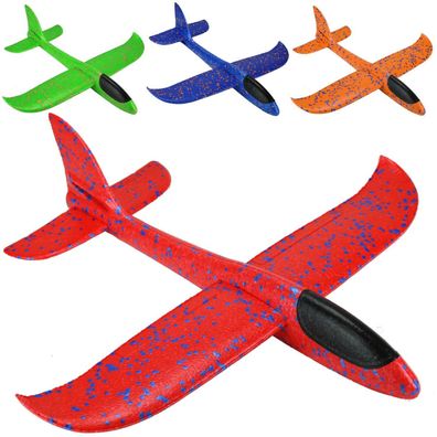 XXL Schaumstoff Flugzeug Wurfgleiter 49cm Segelflieger Gleitflieger ultra leicht