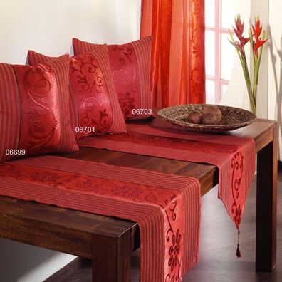 Kissenhülle Kissenbezug 50x50 Kissen Hülle Sofakissen Bezüge Jacquard Dunkel-Rot